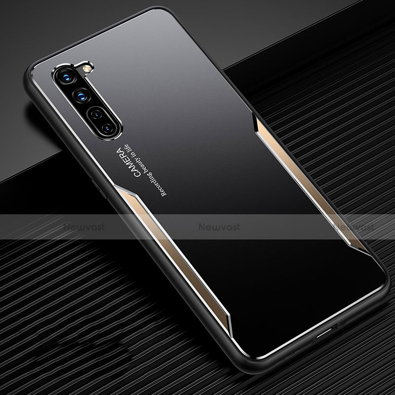 Luxury Aluminum Metal Cover Case T02 for Oppo A91 Gold