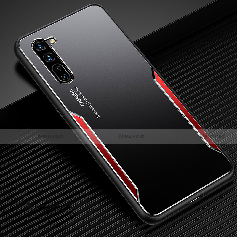 Luxury Aluminum Metal Cover Case T02 for Oppo A91 Red