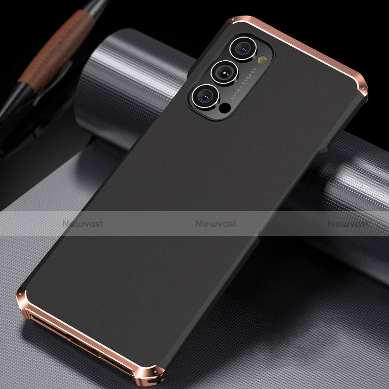 Luxury Aluminum Metal Cover Case T02 for Oppo Reno4 5G