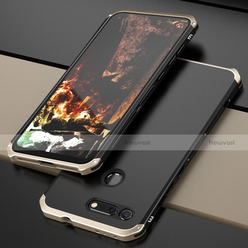 Luxury Aluminum Metal Cover Case T03 for Huawei Honor View 20 Gold and Black