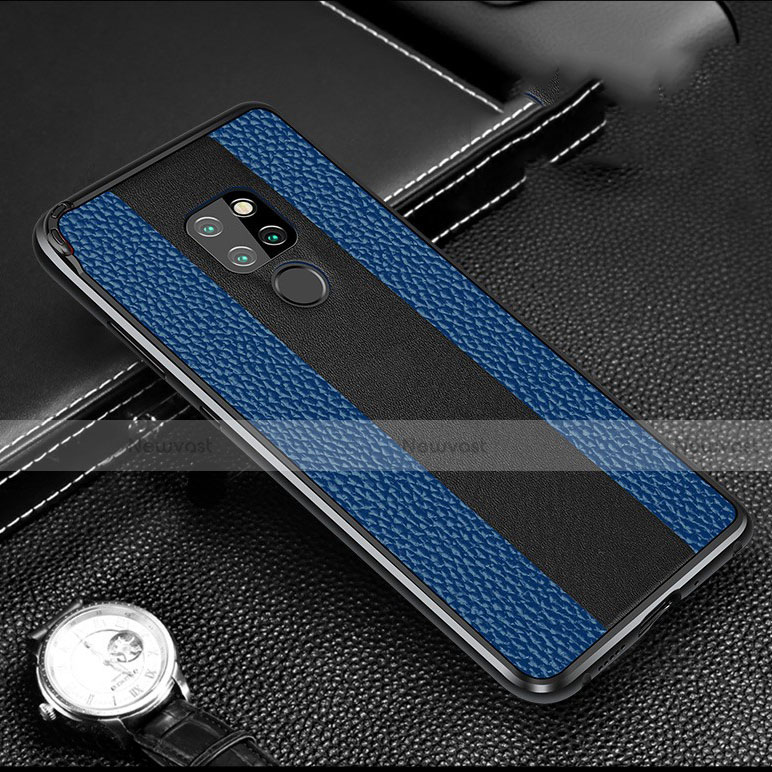 Luxury Aluminum Metal Cover Case T03 for Huawei Mate 20 X 5G Blue
