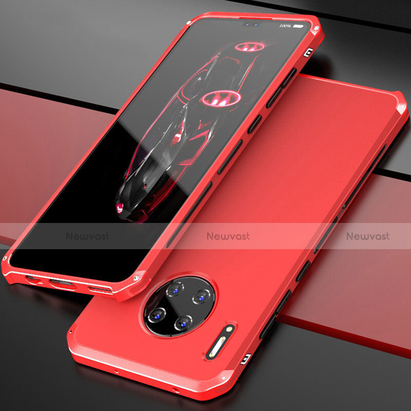 Luxury Aluminum Metal Cover Case T03 for Huawei Mate 30 Pro Red