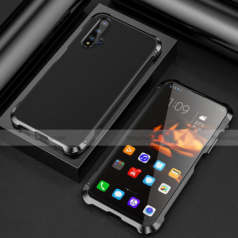 Luxury Aluminum Metal Cover Case T03 for Huawei Nova 5T Black