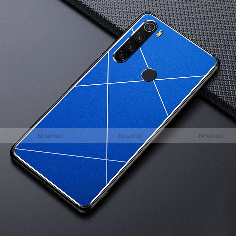 Luxury Aluminum Metal Cover Case T03 for Xiaomi Redmi Note 8 Blue