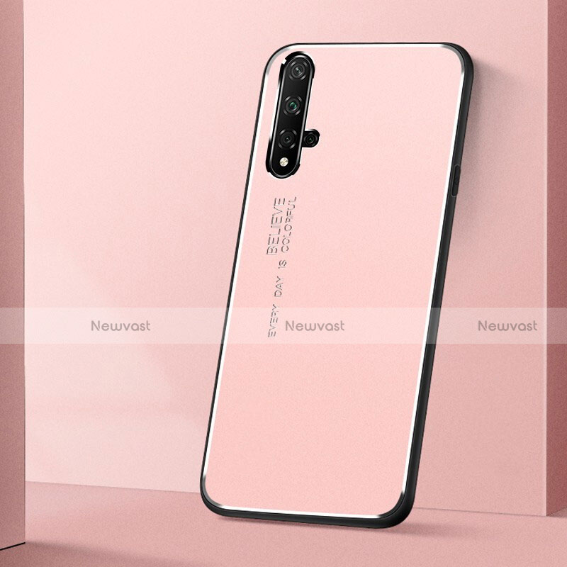 Luxury Aluminum Metal Cover Case T04 for Huawei Honor 20 Pink