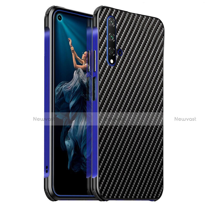 Luxury Aluminum Metal Cover Case T06 for Huawei Nova 5T Blue