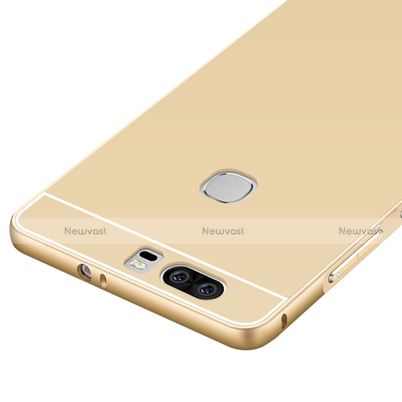 Luxury Aluminum Metal Cover for Huawei Honor V8 Gold