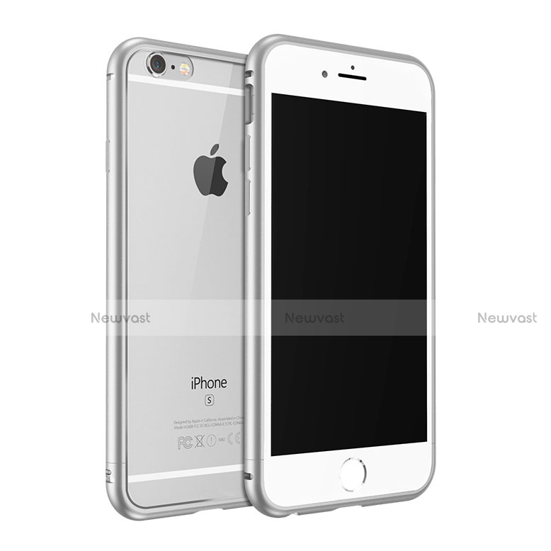 Luxury Aluminum Metal Frame Case for Apple iPhone 6S Plus Silver
