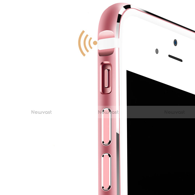 Luxury Aluminum Metal Frame Case for Apple iPhone 8 Rose Gold
