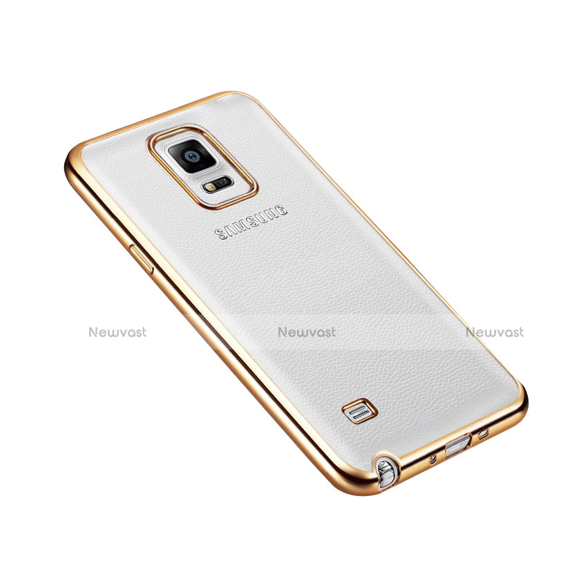 Luxury Aluminum Metal Frame Case for Samsung Galaxy Note 4 Duos N9100 Dual SIM Gold