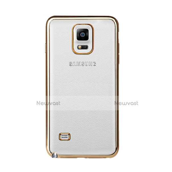 Luxury Aluminum Metal Frame Case for Samsung Galaxy Note 4 Duos N9100 Dual SIM Gold