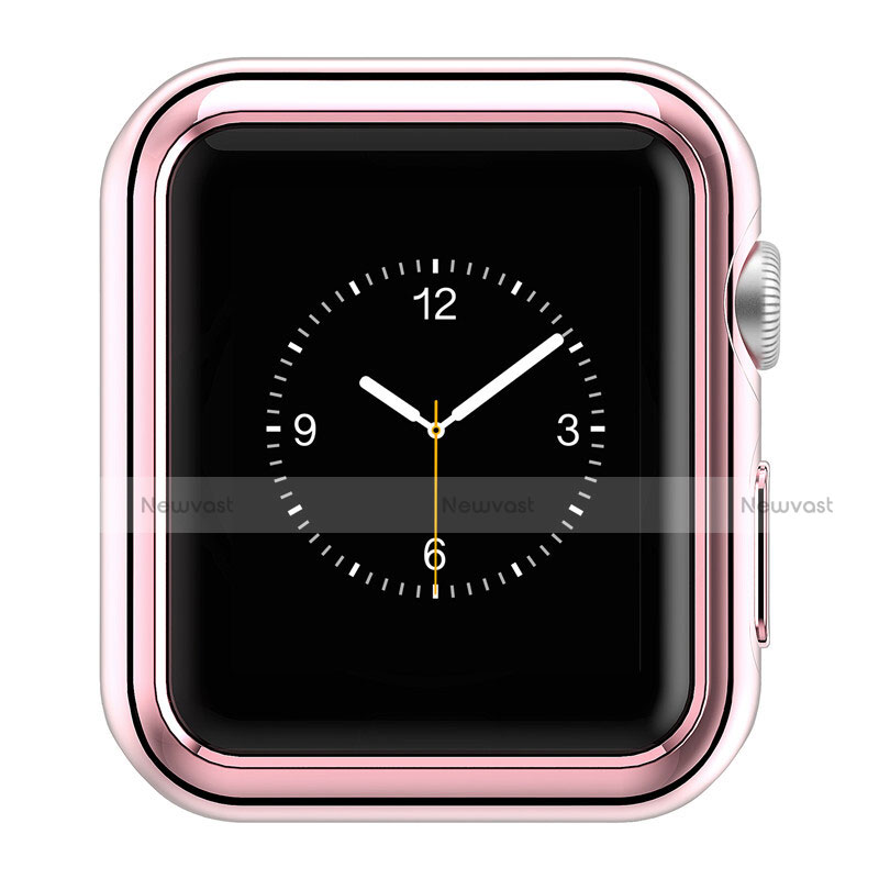 Luxury Aluminum Metal Frame Cover A01 for Apple iWatch 2 38mm Pink