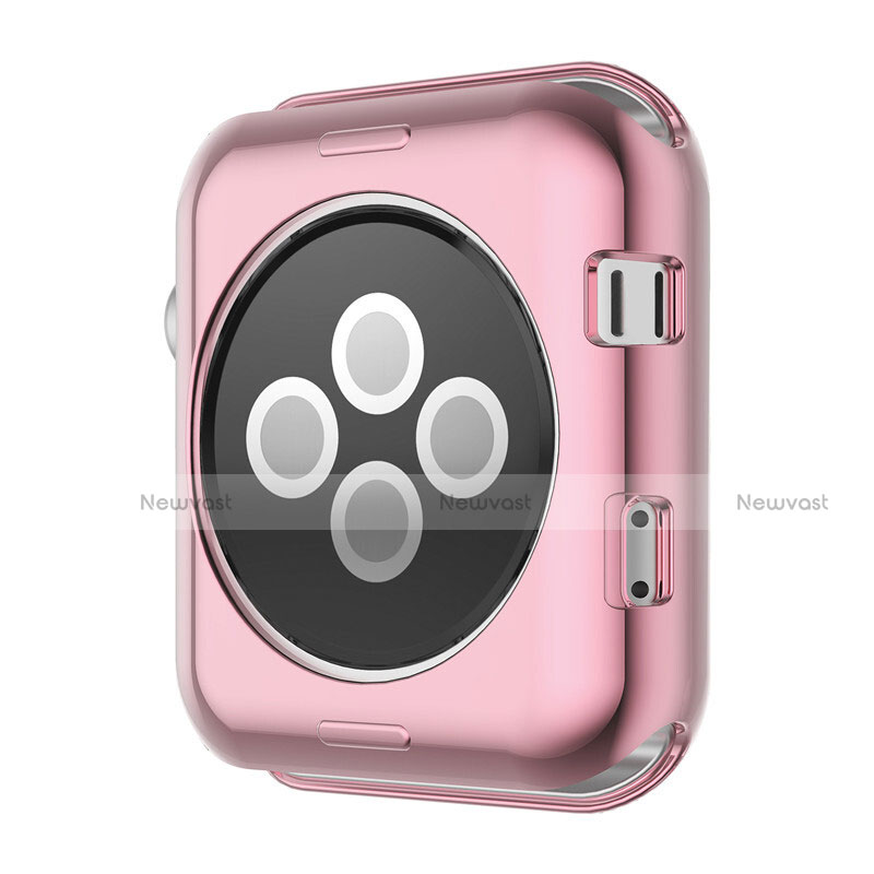 Luxury Aluminum Metal Frame Cover A01 for Apple iWatch 3 38mm Pink