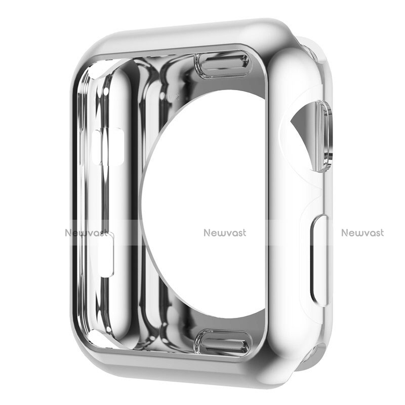 Luxury Aluminum Metal Frame Cover A01 for Apple iWatch 3 42mm Silver