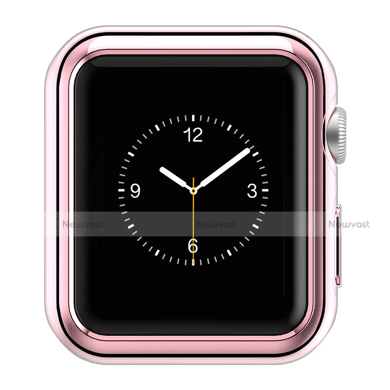 Luxury Aluminum Metal Frame Cover A01 for Apple iWatch 38mm Pink