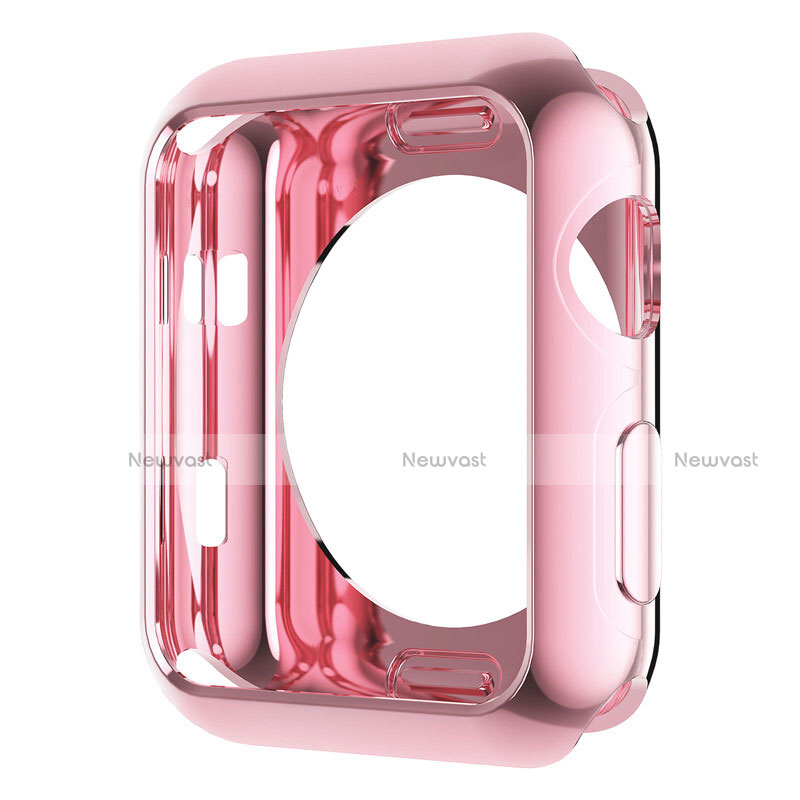 Luxury Aluminum Metal Frame Cover A01 for Apple iWatch 42mm Pink