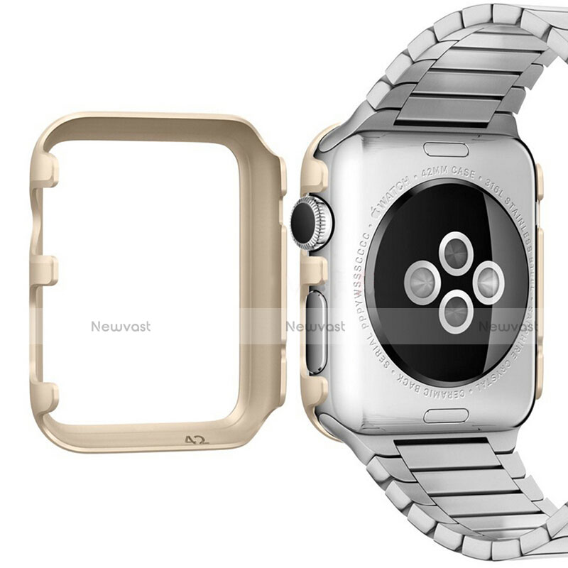 Luxury Aluminum Metal Frame Cover C01 for Apple iWatch 2 38mm Gold