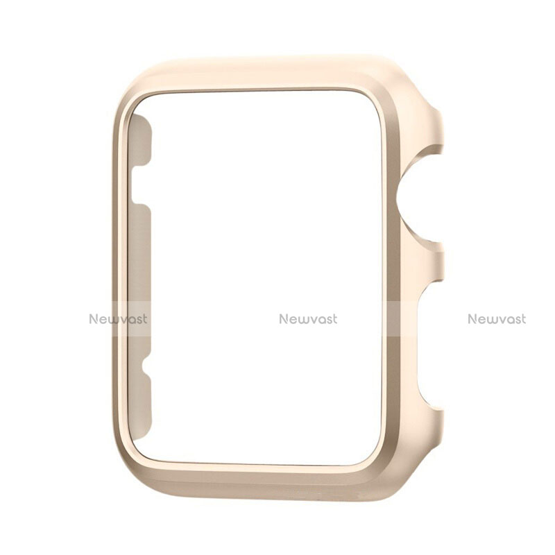 Luxury Aluminum Metal Frame Cover C01 for Apple iWatch 3 42mm Gold