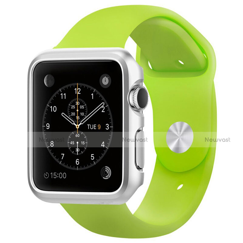 Luxury Aluminum Metal Frame Cover C01 for Apple iWatch 3 42mm Silver