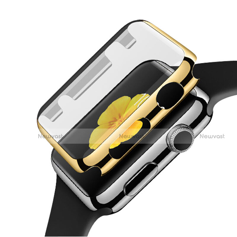 Luxury Aluminum Metal Frame Cover C02 for Apple iWatch 38mm Gold