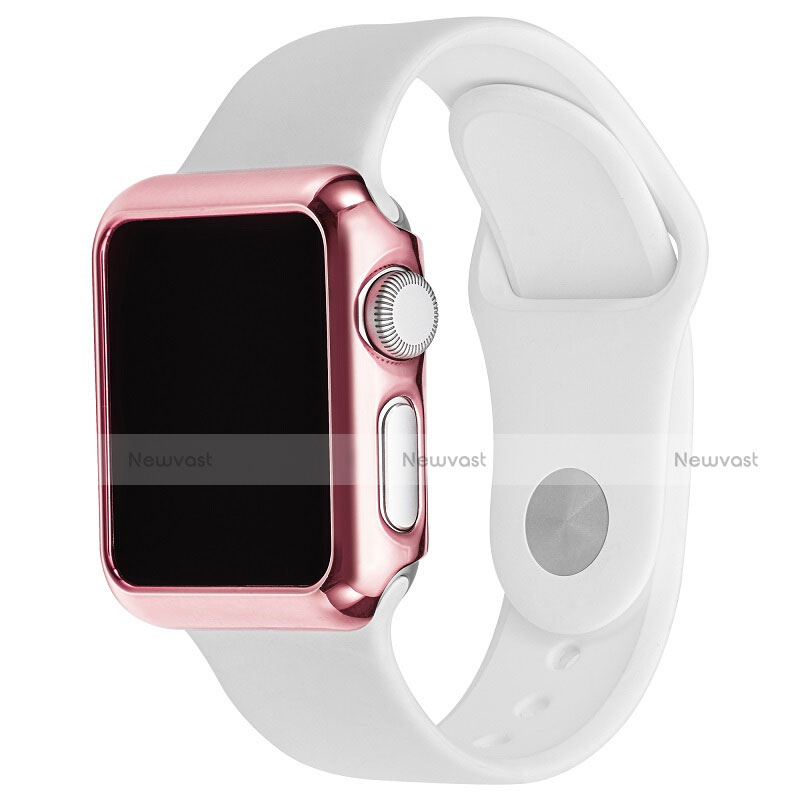 Luxury Aluminum Metal Frame Cover C03 for Apple iWatch 2 42mm Pink