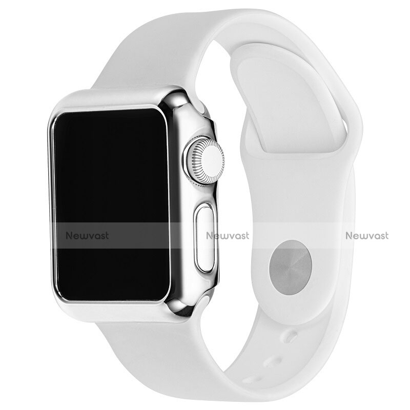 Luxury Aluminum Metal Frame Cover C03 for Apple iWatch 3 42mm Silver