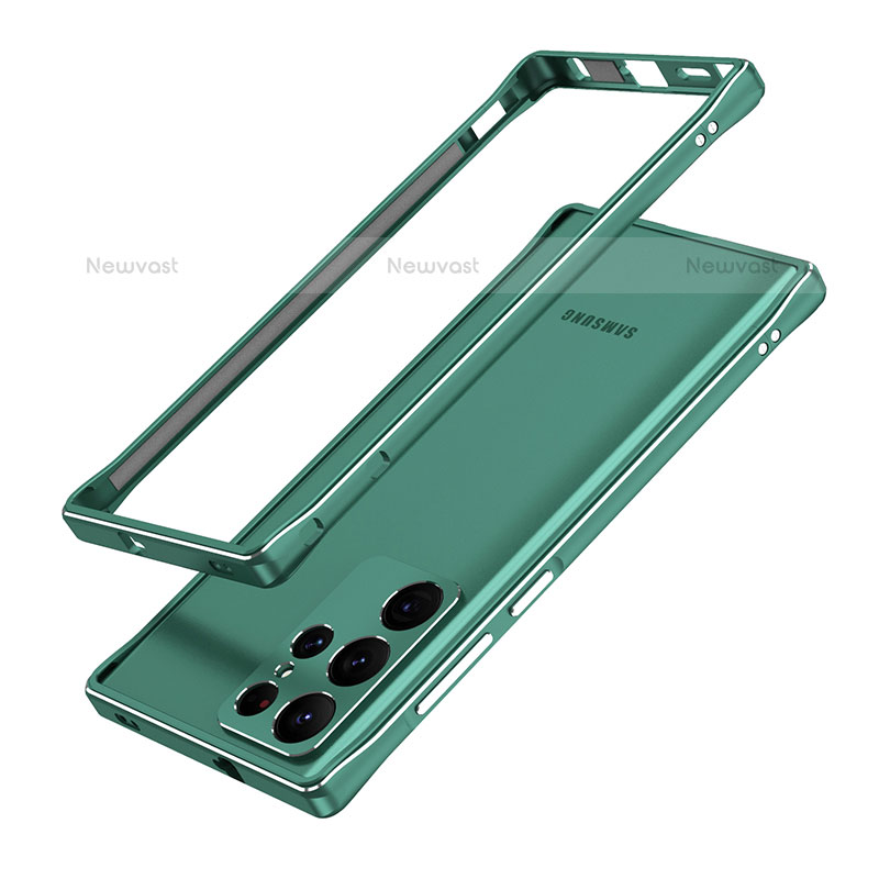 Luxury Aluminum Metal Frame Cover Case A01 for Samsung Galaxy S21 Ultra 5G