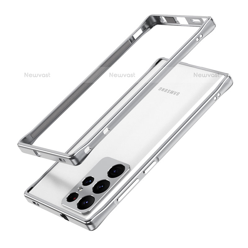 Luxury Aluminum Metal Frame Cover Case A01 for Samsung Galaxy S21 Ultra 5G