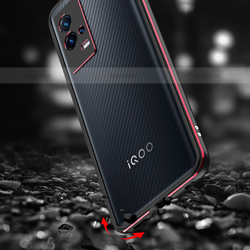 Luxury Aluminum Metal Frame Cover Case A01 for Vivo iQOO 8 5G