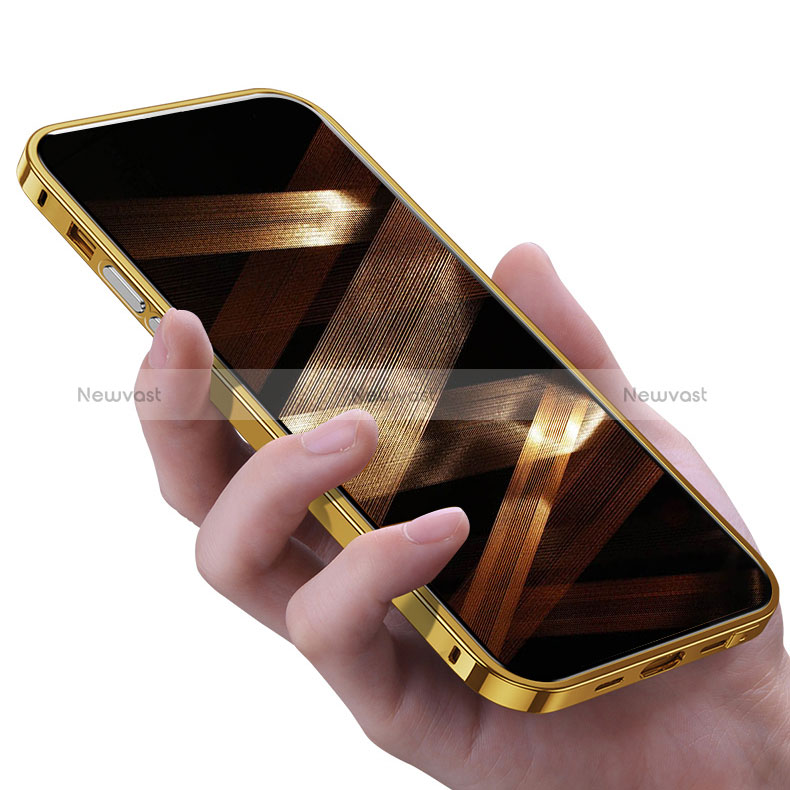 Luxury Aluminum Metal Frame Cover Case A03 for Apple iPhone 14 Pro