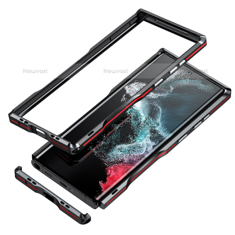 Luxury Aluminum Metal Frame Cover Case A03 for Samsung Galaxy S22 Ultra 5G