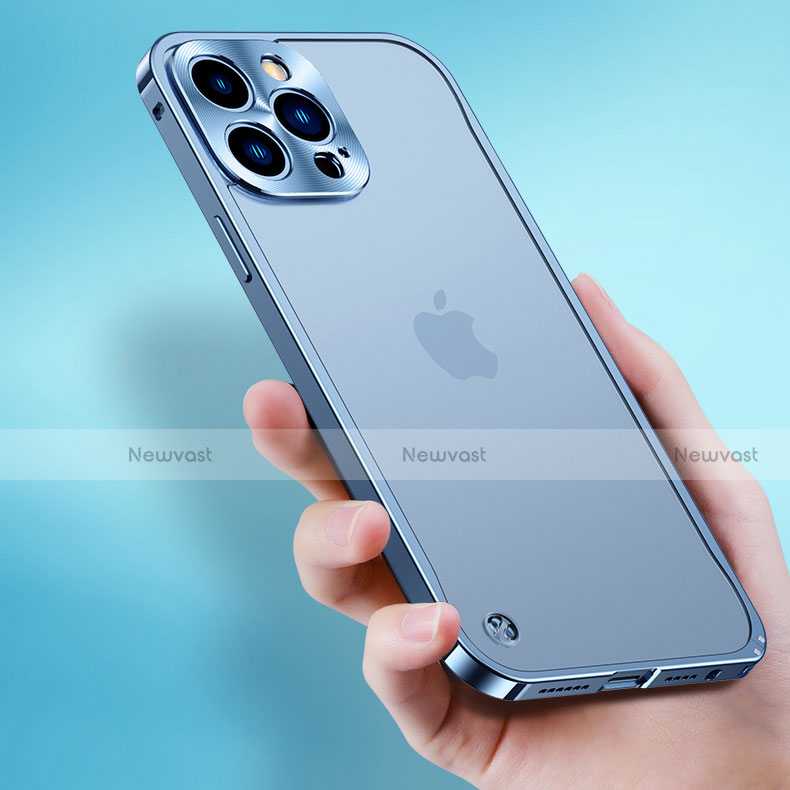 Luxury Aluminum Metal Frame Cover Case A04 for Apple iPhone 13 Mini