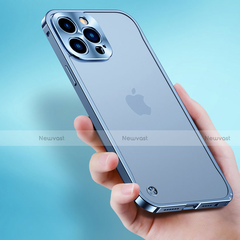 Luxury Aluminum Metal Frame Cover Case A04 for Apple iPhone 13 Pro
