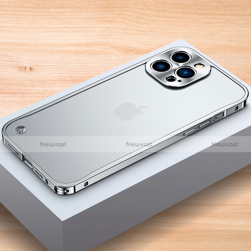 Luxury Aluminum Metal Frame Cover Case A04 for Apple iPhone 14 Pro