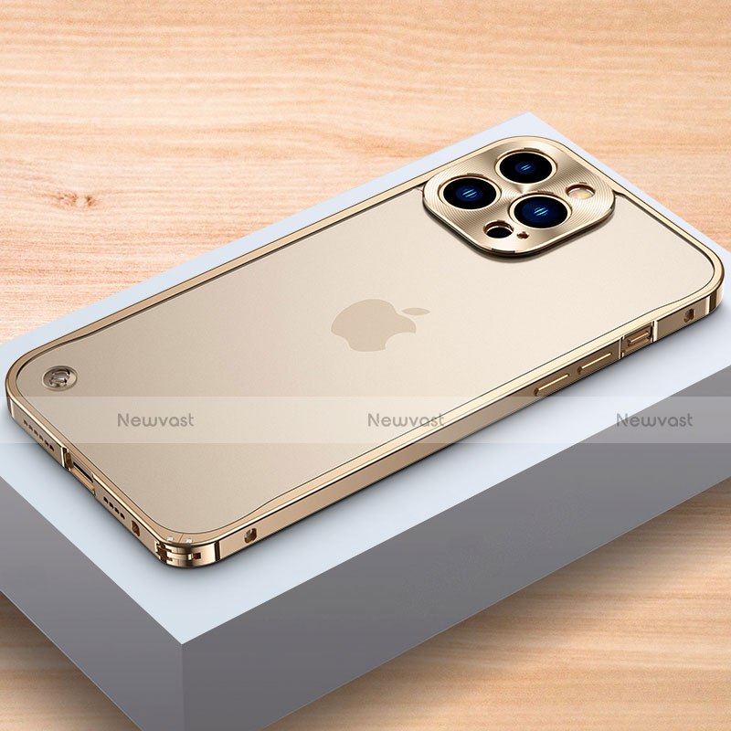 Luxury Aluminum Metal Frame Cover Case A04 for Apple iPhone 14 Pro Max