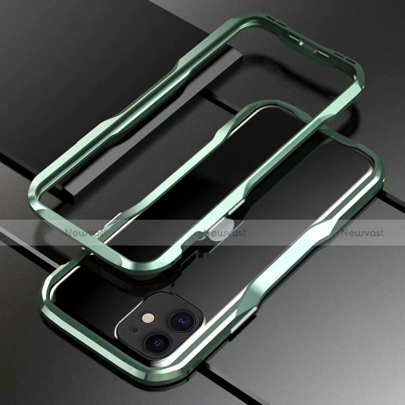 Luxury Aluminum Metal Frame Cover Case for Apple iPhone 11 Green