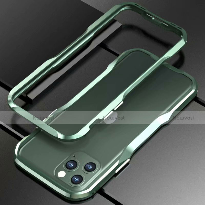 Luxury Aluminum Metal Frame Cover Case for Apple iPhone 11 Pro Max Green