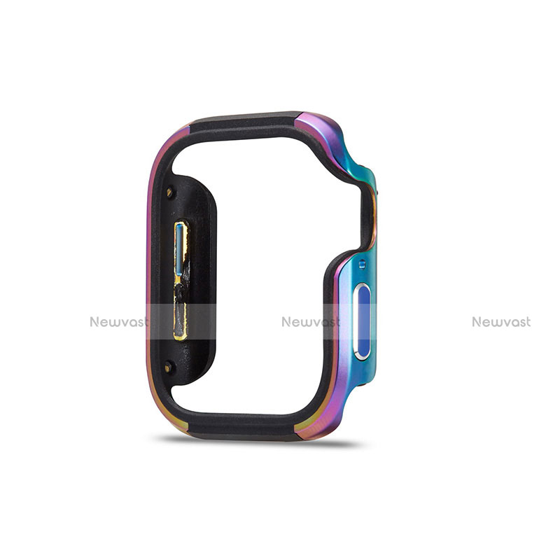 Luxury Aluminum Metal Frame Cover Case for Apple iWatch 5 44mm Colorful