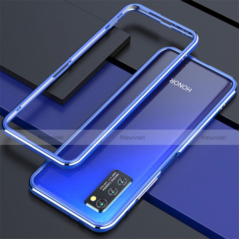 Luxury Aluminum Metal Frame Cover Case for Huawei Honor View 30 Pro 5G Blue