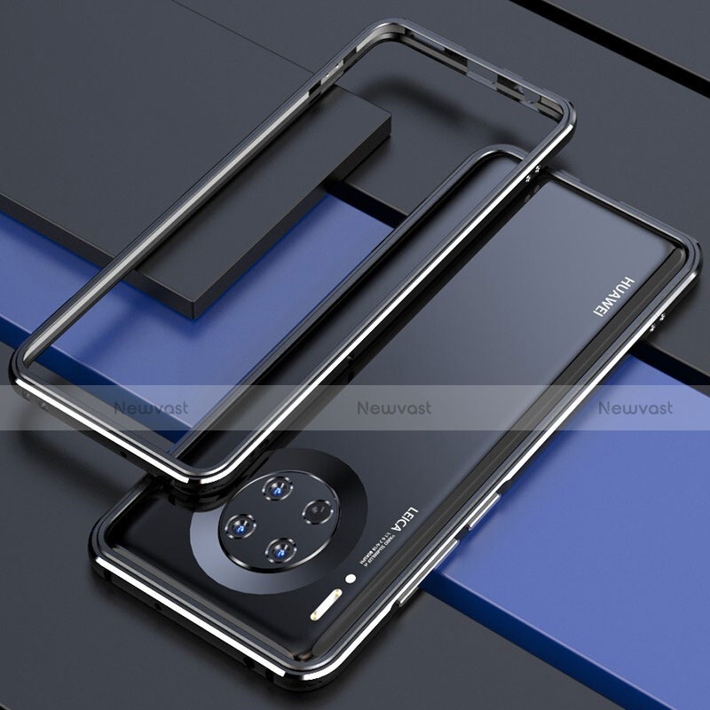 Luxury Aluminum Metal Frame Cover Case for Huawei Mate 30E Pro 5G Black