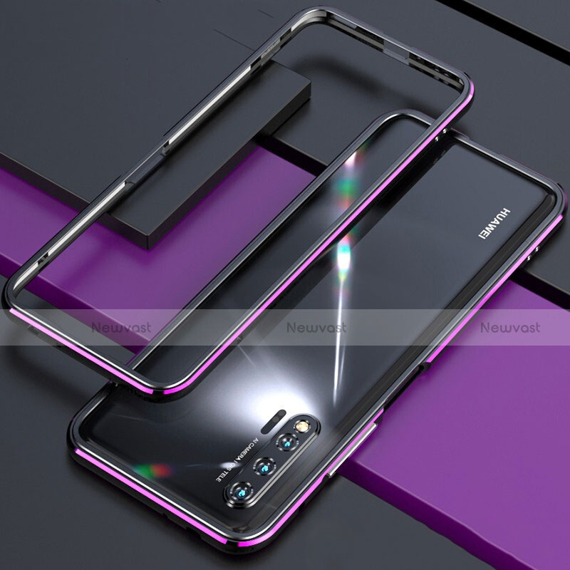 Luxury Aluminum Metal Frame Cover Case for Huawei Nova 6 5G Purple