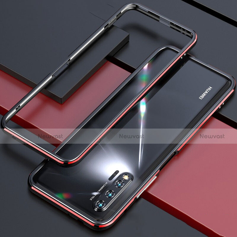Luxury Aluminum Metal Frame Cover Case for Huawei Nova 6 5G Red