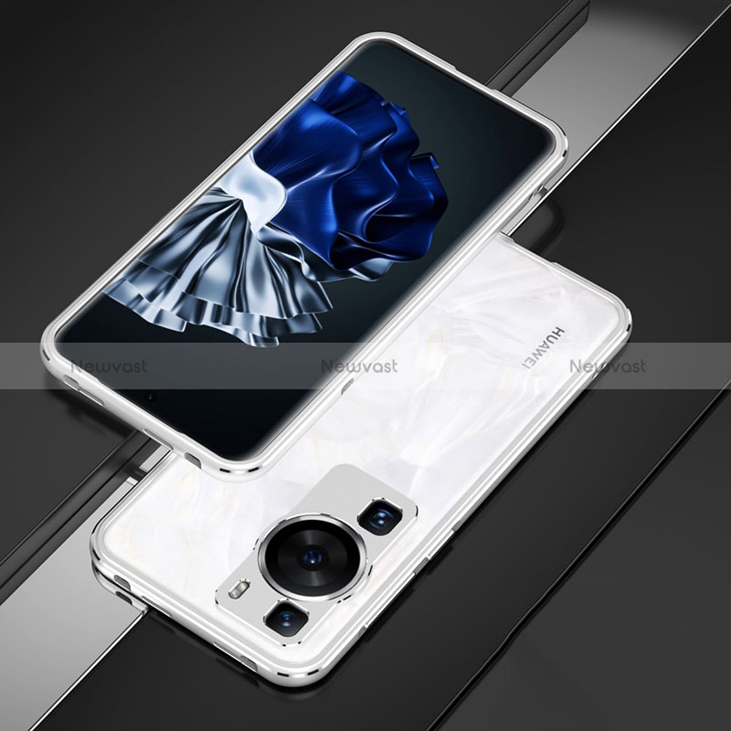 Luxury Aluminum Metal Frame Cover Case for Huawei P60 Pro