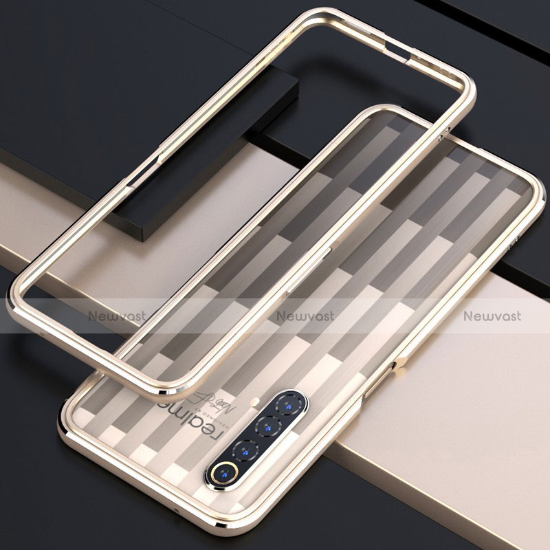 Luxury Aluminum Metal Frame Cover Case for Realme X3 SuperZoom Gold
