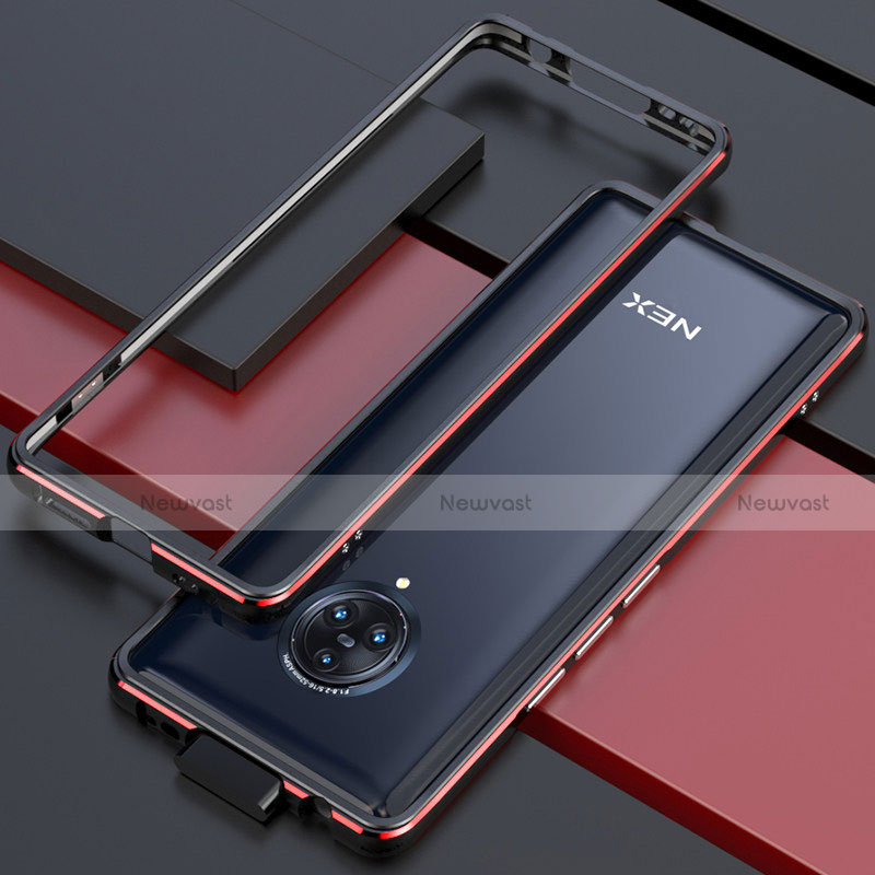 Luxury Aluminum Metal Frame Cover Case for Vivo Nex 3 5G Red