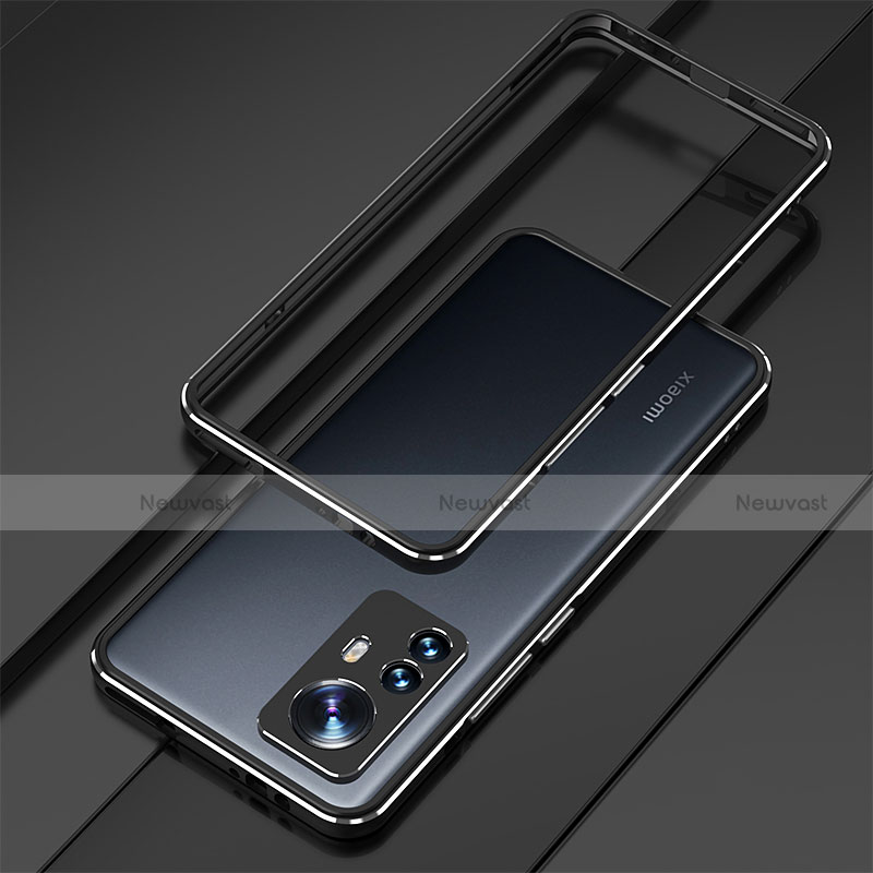 Luxury Aluminum Metal Frame Cover Case for Xiaomi Mi 12 5G Black