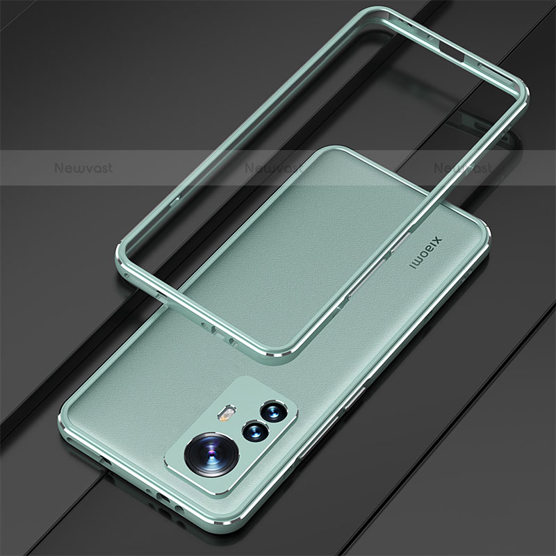 Luxury Aluminum Metal Frame Cover Case for Xiaomi Mi 12 Pro 5G Green