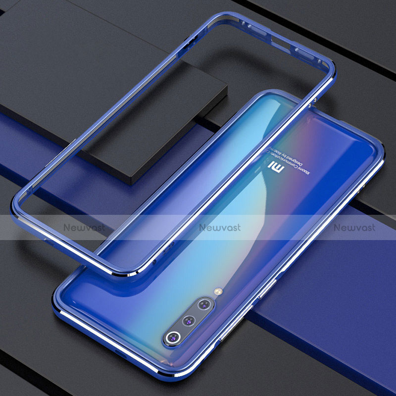 Luxury Aluminum Metal Frame Cover Case for Xiaomi Mi 9 Blue