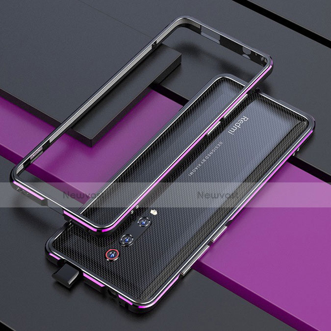 Luxury Aluminum Metal Frame Cover Case for Xiaomi Mi 9T Pro Purple