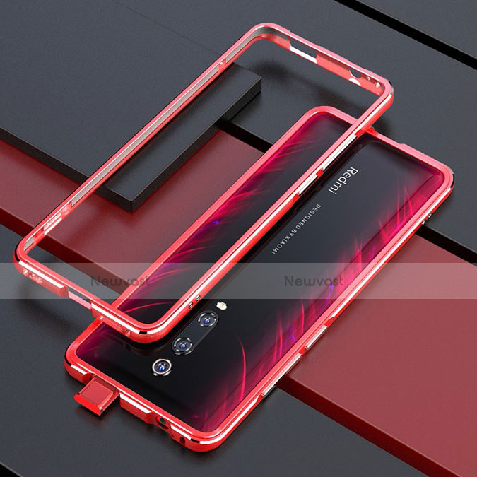 Luxury Aluminum Metal Frame Cover Case for Xiaomi Mi 9T Pro Red